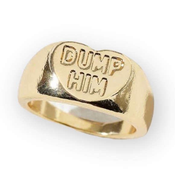 WITTY Dump Him Ring Size 7 - Picture 2 of 7